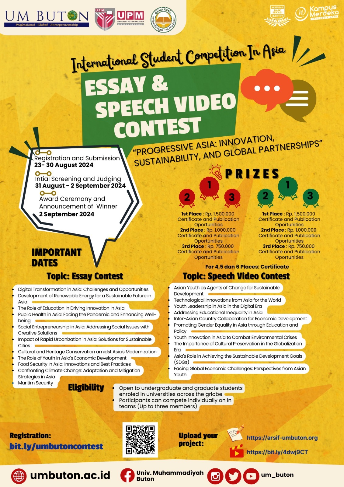 ESSAY AND SPEECH VIDEO CONTEST