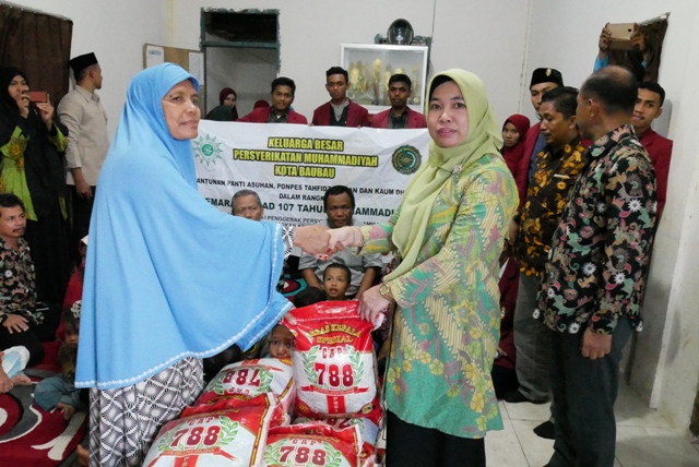 Milad 107 Tahun Muhammadiyah, anjangsana di Panti Asuhan Madin Al-Ikhlas