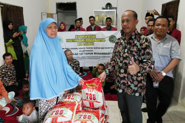 Milad 107 Tahun Muhammadiyah, anjangsana di Panti Asuhan Madin Al-Ikhlas